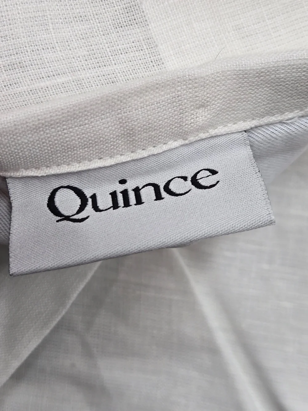 NWT QUINCE Set Of 2 48x84 European Linen True Blackout Curtains White 9366
